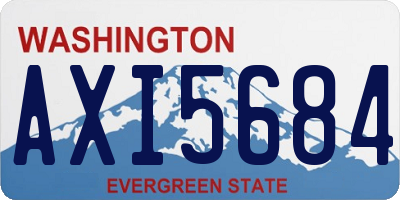 WA license plate AXI5684
