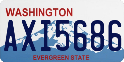 WA license plate AXI5686