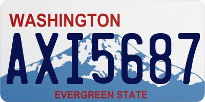 WA license plate AXI5687