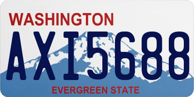 WA license plate AXI5688