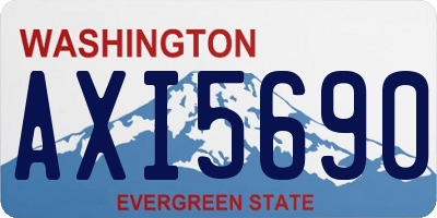 WA license plate AXI5690