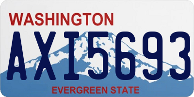 WA license plate AXI5693