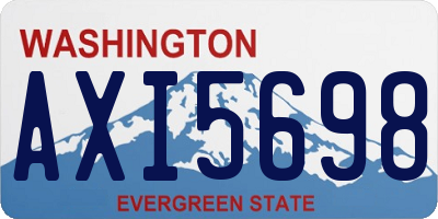 WA license plate AXI5698