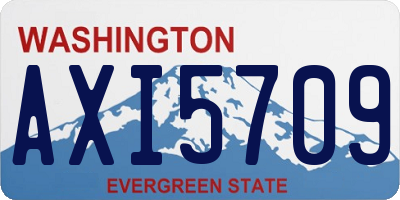 WA license plate AXI5709