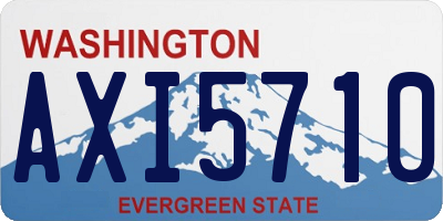 WA license plate AXI5710