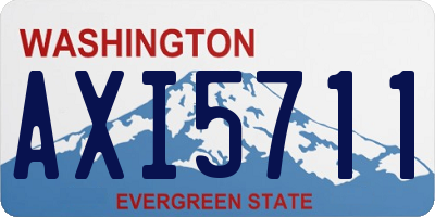 WA license plate AXI5711
