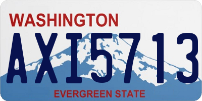 WA license plate AXI5713