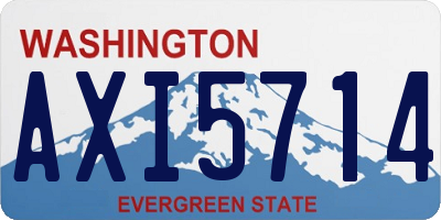 WA license plate AXI5714