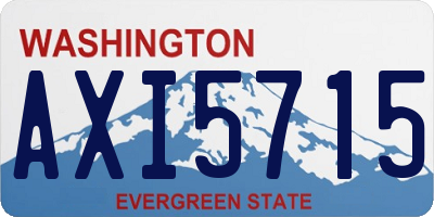 WA license plate AXI5715