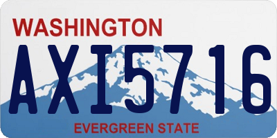 WA license plate AXI5716