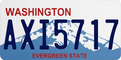 WA license plate AXI5717