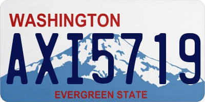 WA license plate AXI5719