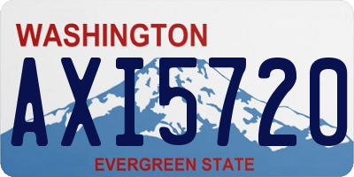 WA license plate AXI5720