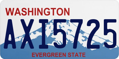 WA license plate AXI5725