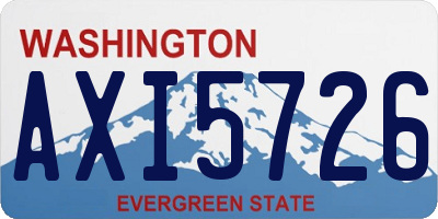 WA license plate AXI5726