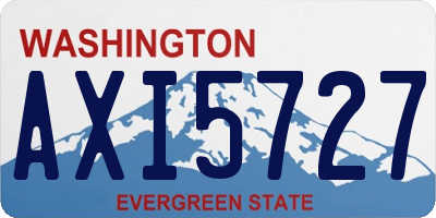 WA license plate AXI5727