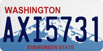 WA license plate AXI5731