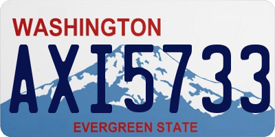 WA license plate AXI5733