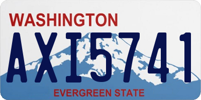 WA license plate AXI5741