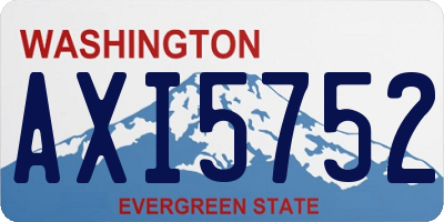 WA license plate AXI5752