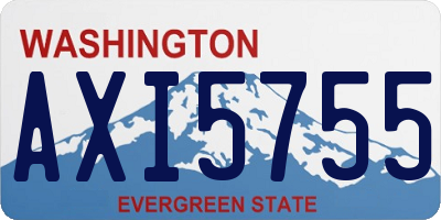 WA license plate AXI5755