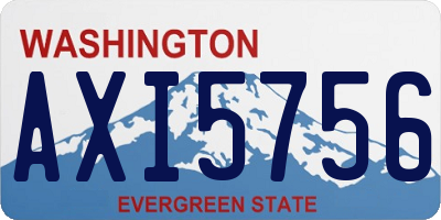 WA license plate AXI5756