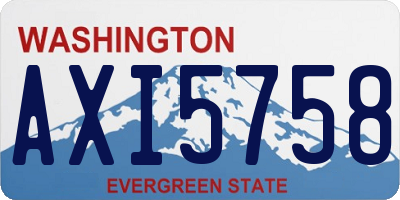 WA license plate AXI5758