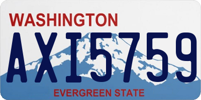 WA license plate AXI5759