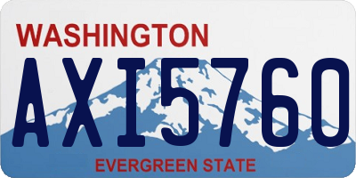WA license plate AXI5760