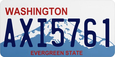 WA license plate AXI5761