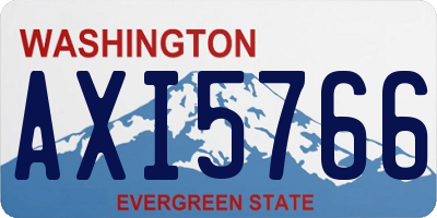 WA license plate AXI5766