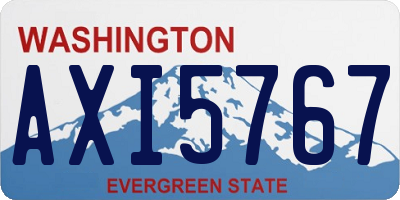 WA license plate AXI5767