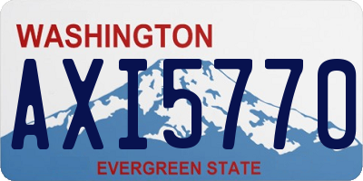 WA license plate AXI5770