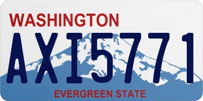 WA license plate AXI5771