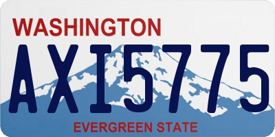 WA license plate AXI5775