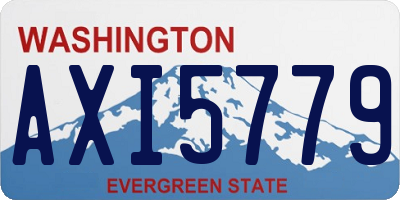 WA license plate AXI5779