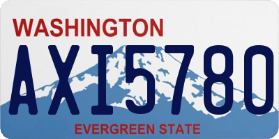WA license plate AXI5780