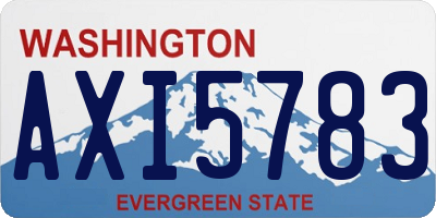 WA license plate AXI5783