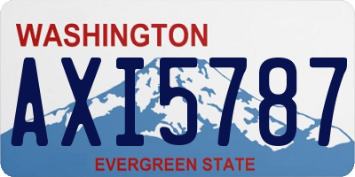 WA license plate AXI5787