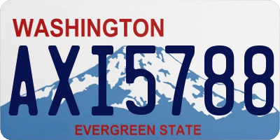 WA license plate AXI5788