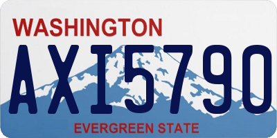 WA license plate AXI5790