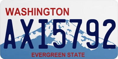 WA license plate AXI5792