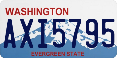 WA license plate AXI5795