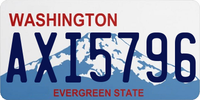 WA license plate AXI5796