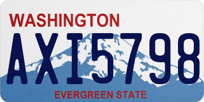 WA license plate AXI5798