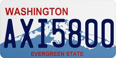 WA license plate AXI5800