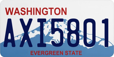 WA license plate AXI5801