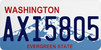 WA license plate AXI5805