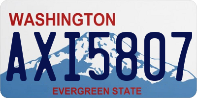 WA license plate AXI5807
