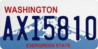 WA license plate AXI5810
